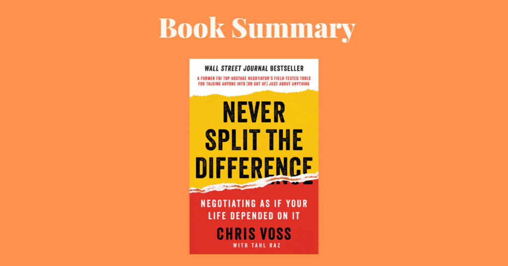 Never Split The Difference Book Cover