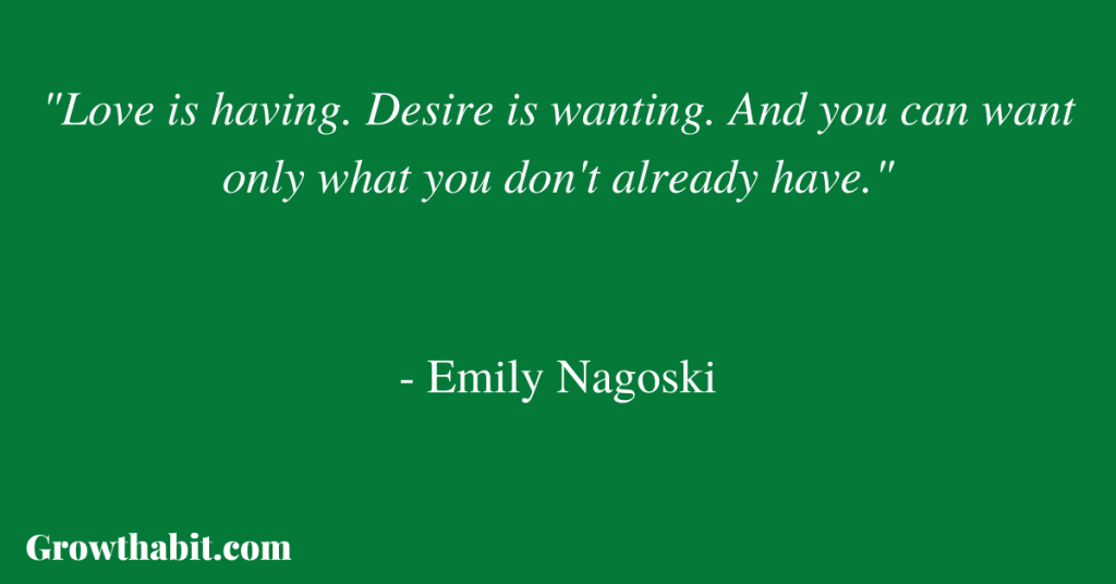 Emily Nagoski Quote