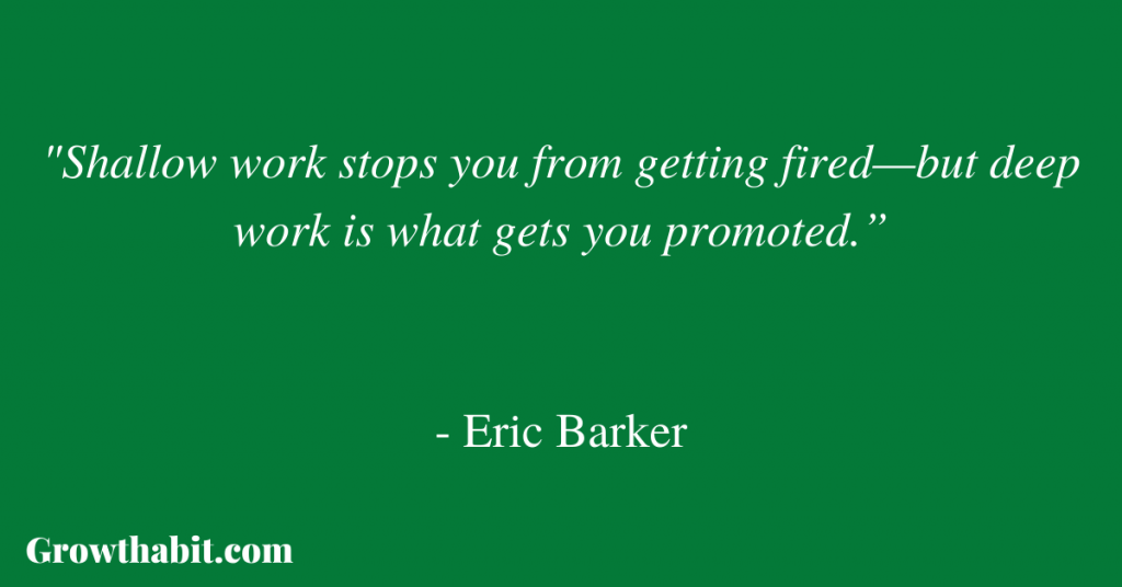 Eric Barker Quote