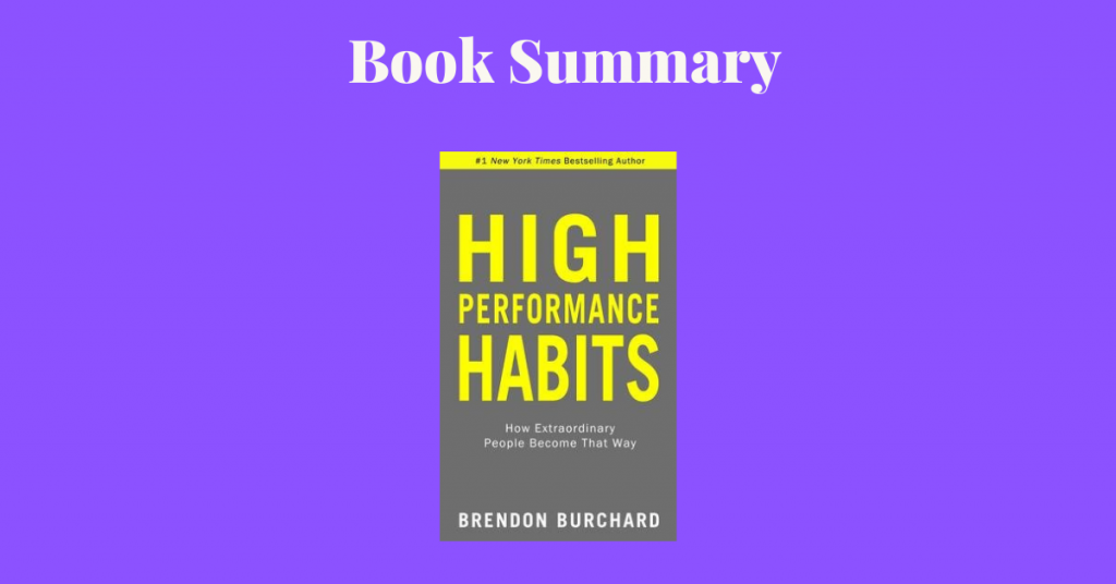 High Performance Habits Book Cover