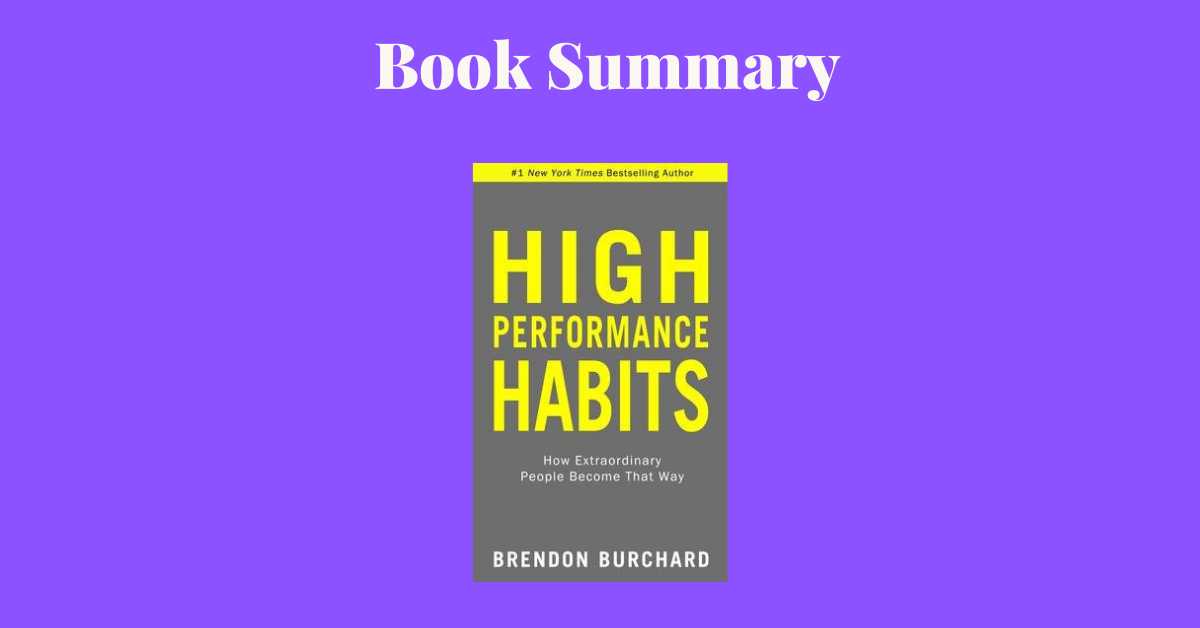 High Performance Habits Book Cover