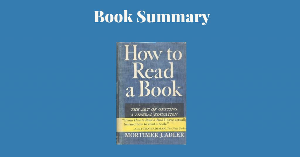 How to Read a Book - Book Cover