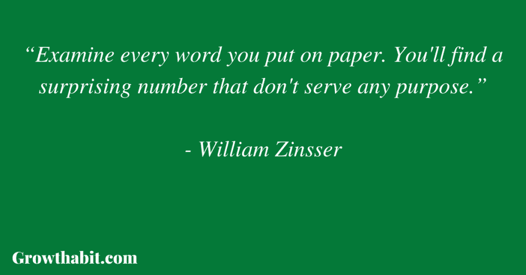 William Zinsser Quote