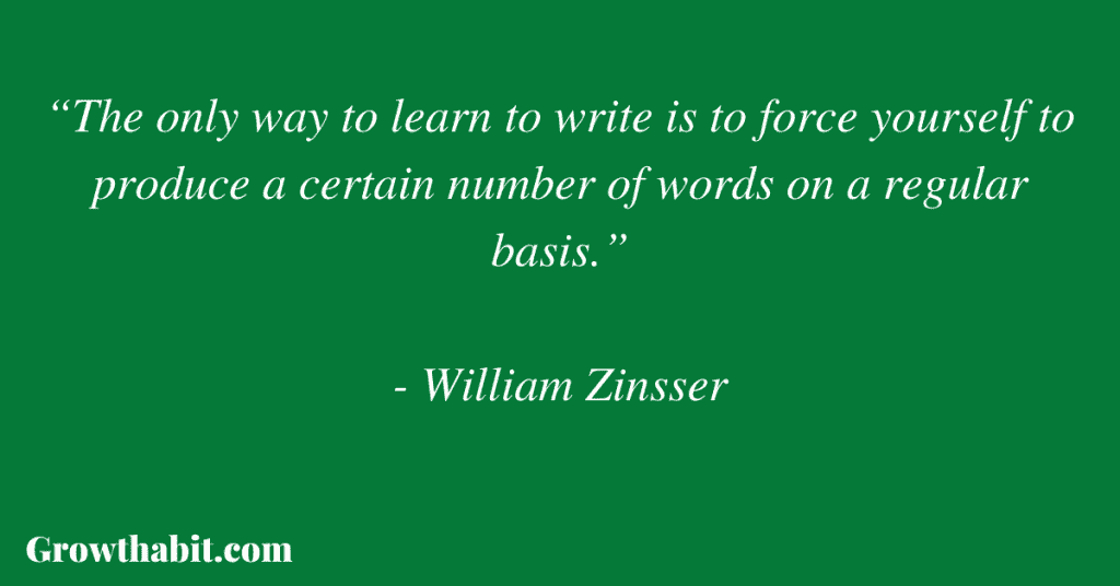 William Zinsser Quote 2