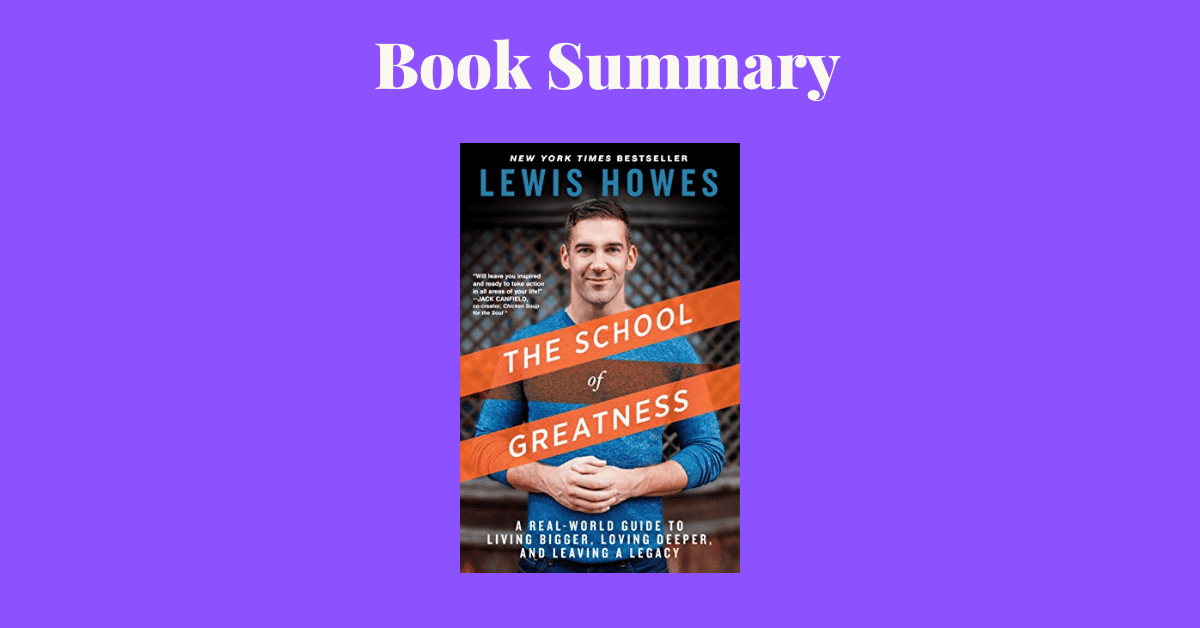 The School Of Greatness Book Cover