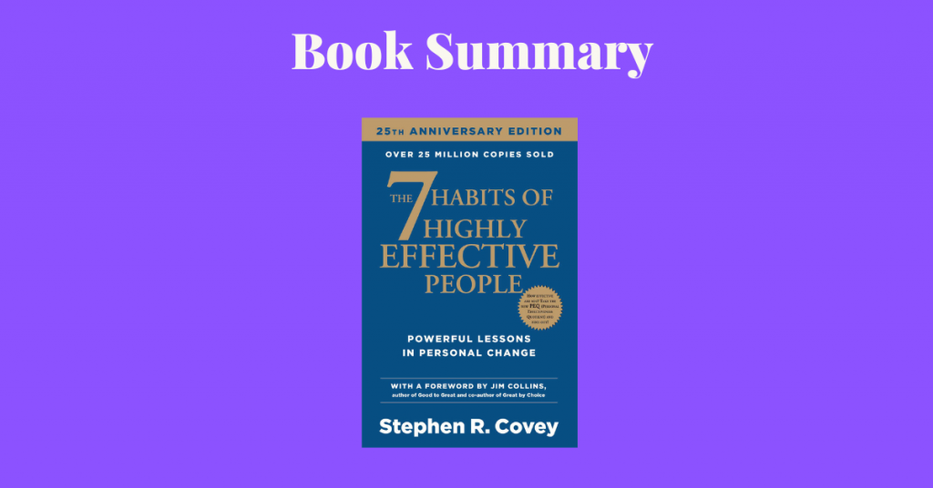 the 7 habits of highly effective people book cover