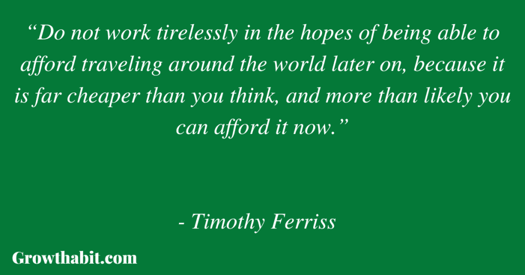 Timothy Ferriss Quote 3