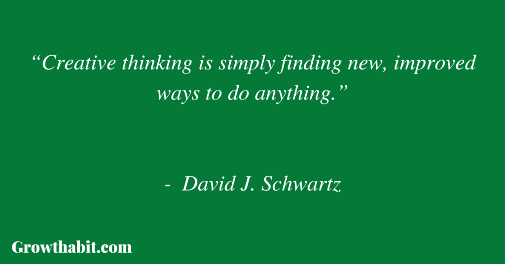 David J. Schwartz Quote 2