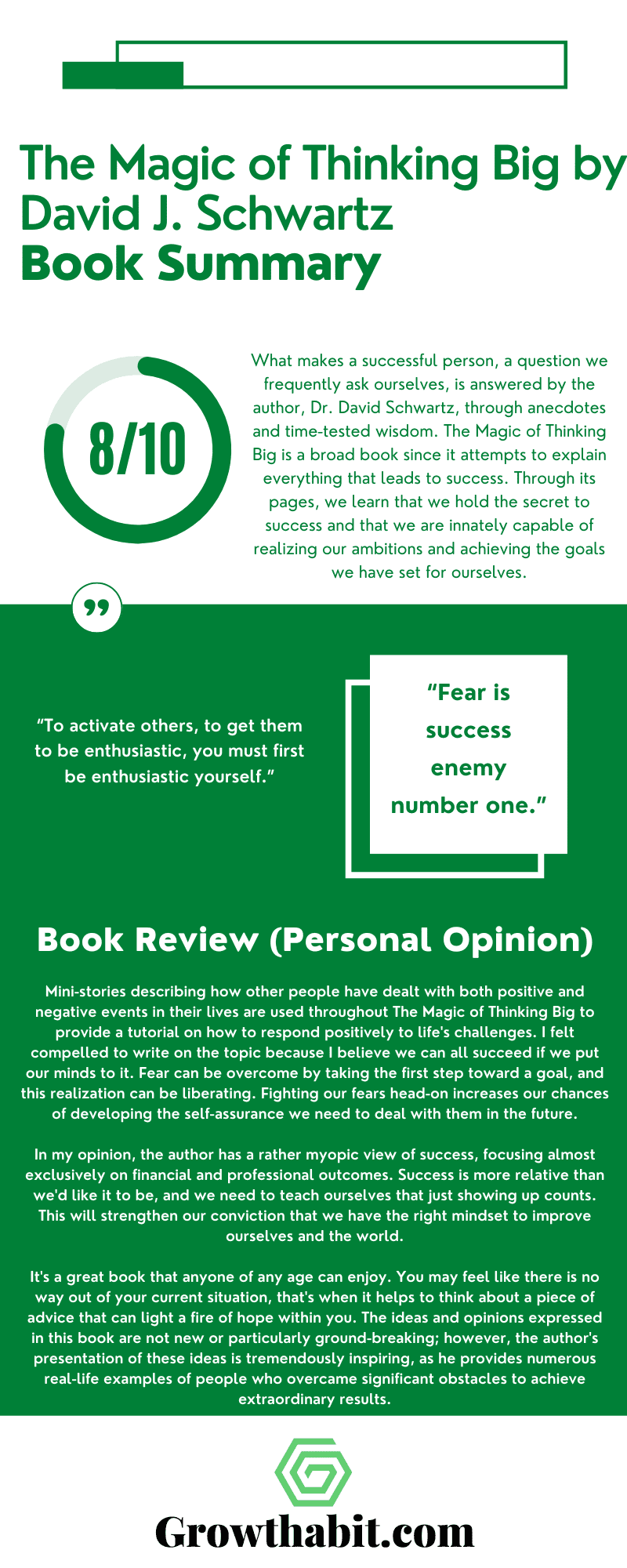 thinking big book review