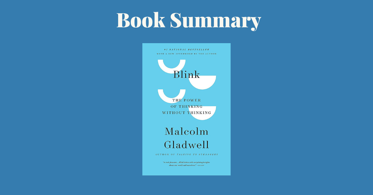Blink Malcolm gladwell book cover