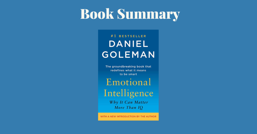 emotional intelligence by daniel goleman book cover