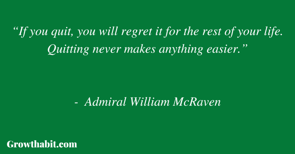 Admiral William McRaven Quote 3