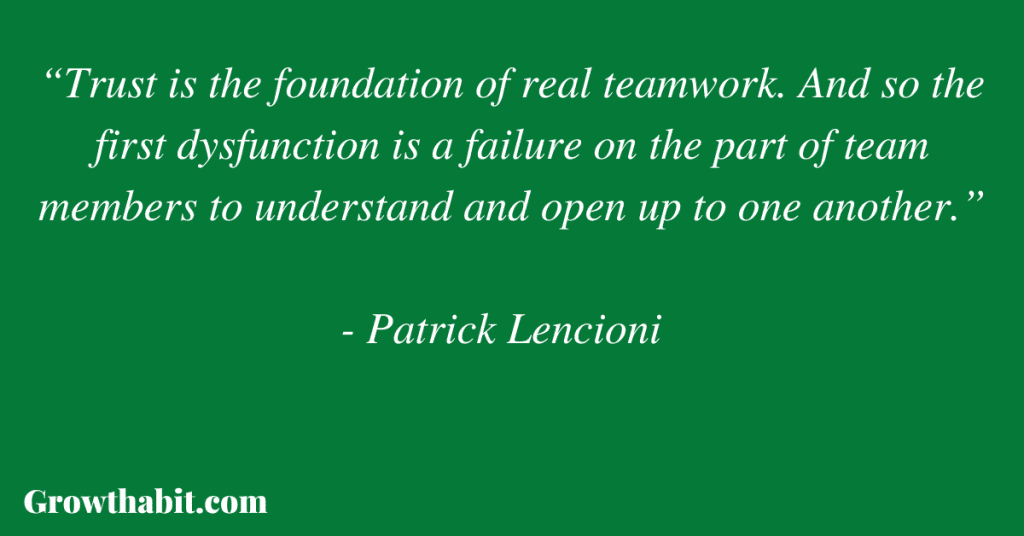 Patrick Lencioni Quote