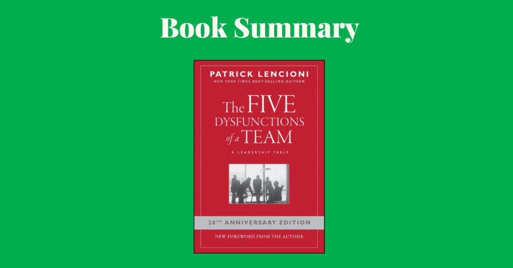 The Five Dysfunctions Of A Team book cover