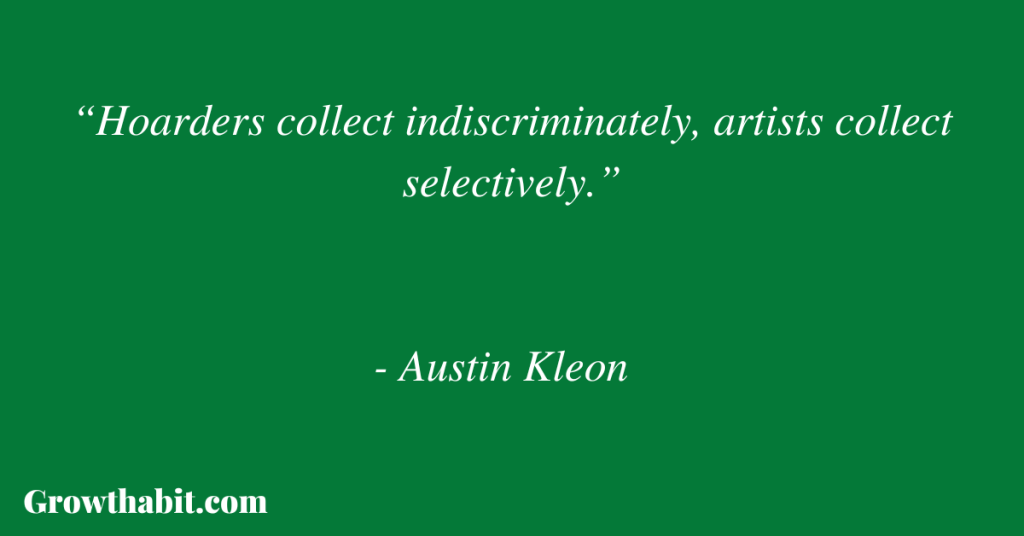 Austin Kleon Quote