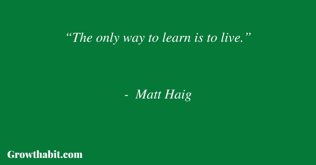 Matt Haig Quote