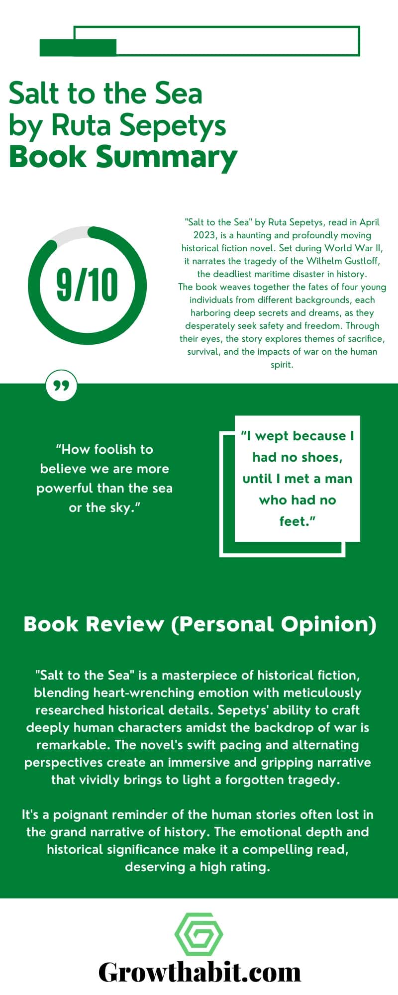 Salt To The Sea Book Summary, Review, Notes